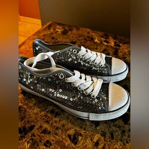 Sequin shoes